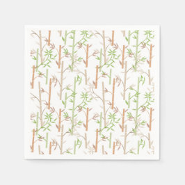 Bamboe Loofwerk Oosterse Groen Blad Servet