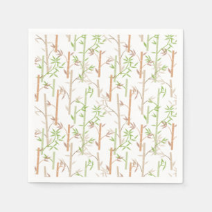 Bamboe Loofwerk Oosterse Groen Blad Servet