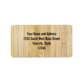 Bamboe-look Etiket (Voorkant)