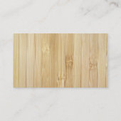 Bamboe-look Visitekaartje (Achterkant)