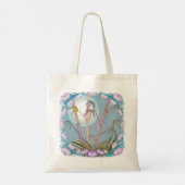 Bamboe Lotus Maan Tote Bag (Achterkant)