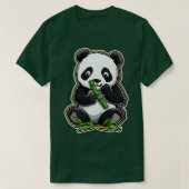 Bamboe Love Endearing Panda Eating 2 T-shirt (Design voorkant)