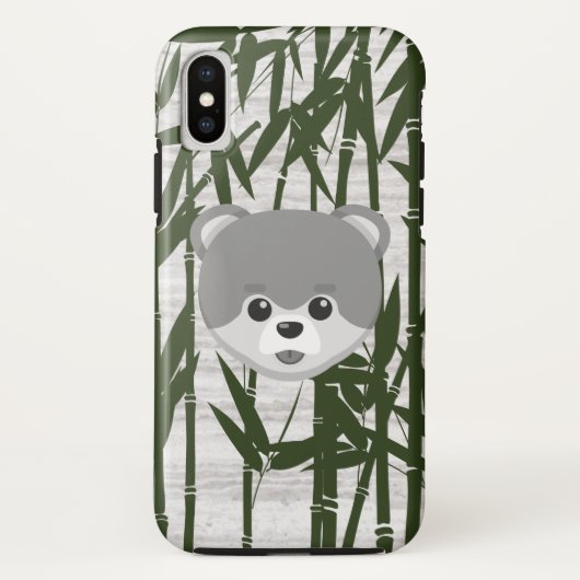 Bamboe Marmer Schattig Dier Case-Mate iPhone Case (Achterkant)
