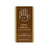 Bamboe Massage Therapy Shipping Label (Voorkant)