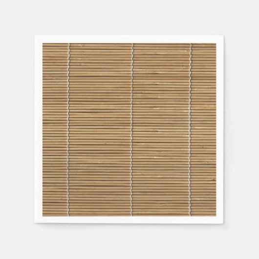 Bamboe Mat Standard Cocktail Napkin Servet (Voorkant)