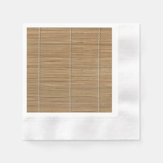Bamboe Mat Standard Cocktail Paper Napkin Servetten (Voorkant)