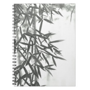 Bamboe met Aziatische wasstijl (sumi-e) Notitieboek