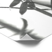 Bamboe met Aziatische wasstijl (sumi-e) Poster (Hoek)