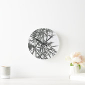 Bamboe met Aziatische wasstijl (sumi-e) Ronde Klok (Huis)