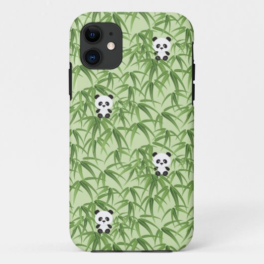 Bamboe met Panda's Case-Mate iPhone Case (Achterkant)