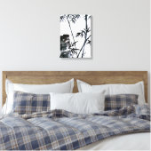 Bamboe met Stone Canvas Afdruk (Insitu (Slaapkamer))