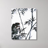 Bamboe met Stone Canvas Afdruk (Voorkant)