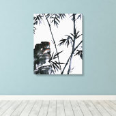 Bamboe met Stone Canvas Afdruk (Insitu (Houten vloer))