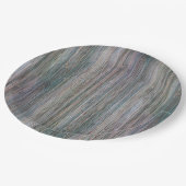 Bamboe met weerslag van hout Kijk uit Papieren Bordje (Gekanteld)