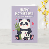 Bamboe Moederdag Liefde Kaart (Gele Bloem)