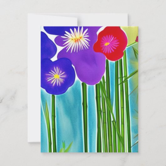 Bamboe Note-kaarten Notitiekaartje (Voorkant)