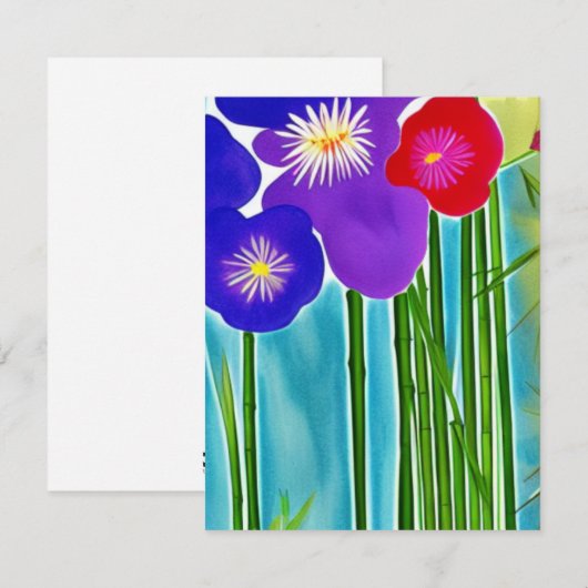 Bamboe Note-kaarten Notitiekaartje (Voorkant / Achterkant)