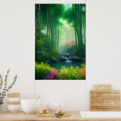 Bamboe Oase, Het ontdekken van de verborgen lente Poster (Keuken)