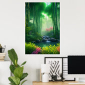 Bamboe Oase, Het ontdekken van de verborgen lente Poster (Thuiskantoor)