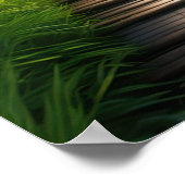 Bamboe Odyssey, een prachtig groen bos Poster (Hoek)