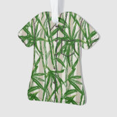 Bamboe Oerwoud Hawaiian Stripe - Groen Ornament (voorkant)