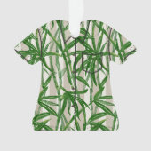 Bamboe Oerwoud Hawaiian Stripe - Groen Ornament (voorkant)