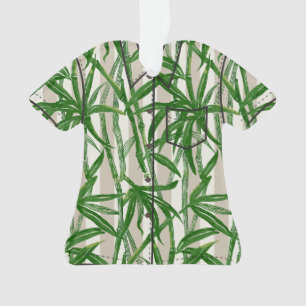 Bamboe Oerwoud Hawaiian Stripe - Groen Ornament