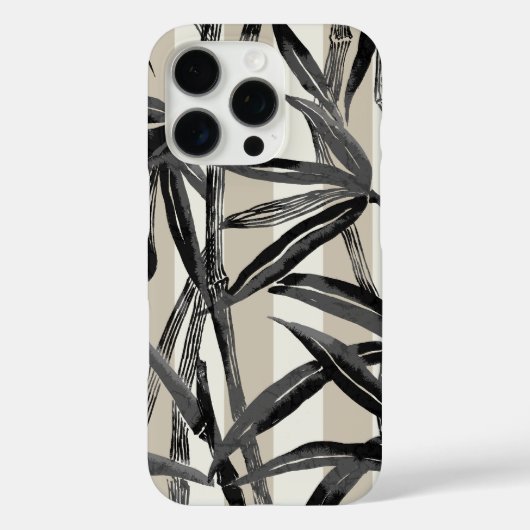 Bamboe Oerwoud Hawaiian Stripe - Zwart Case-Mate iPhone Case (Achterkant)