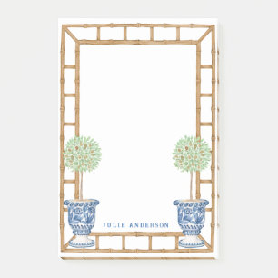 Bamboe & Olijf Topiary   Chinoiserie Post-it® Notes