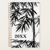 Bamboe - olijfgroen - bw planner (Voorkant)