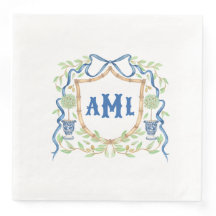 Bamboe & Olive Topiary Crest | Monogram