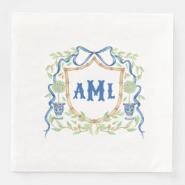 Bamboe & Olive Topiary Crest | Monogram Servet