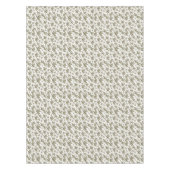 Bamboe op witte vellen - naadloos oppervlaktepatro tafelkleed (Voorkant)