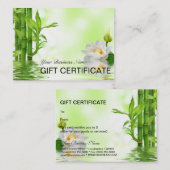 Bamboe Orchids Spa Salon Cadeaubon Kortingskaartje (Voorkant / Achterkant)