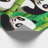 Bamboe Panda Cadeaupapier (Hoek)