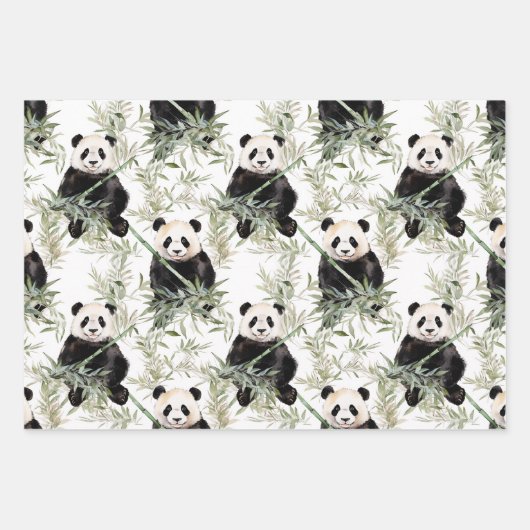 Bamboe Panda inpakpapier (Voorkant)