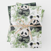 Bamboe Panda inpakpapier (In situ)