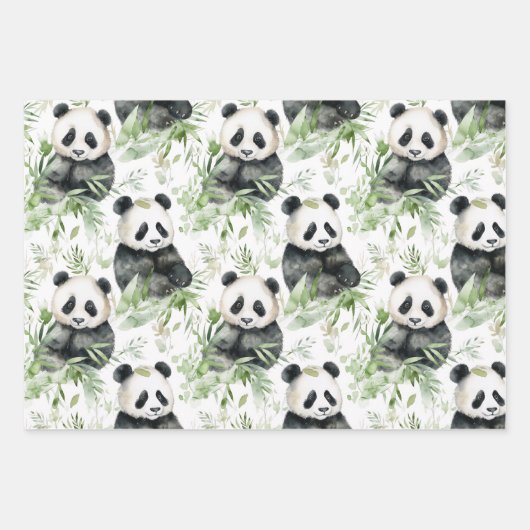 Bamboe Panda inpakpapier (Voorkant)