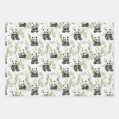 Bamboe Panda inpakpapier Vel (Voorkant 3)