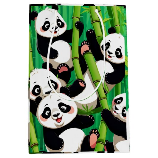 Bamboe Panda Medium Cadeauzakje (Voorkant)