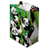 Bamboe Panda Medium Cadeauzakje (Achterkant Gekanteld)