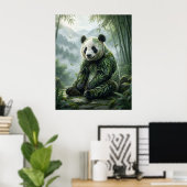 Bamboe Panda Sereniteit Poster (Thuiskantoor)