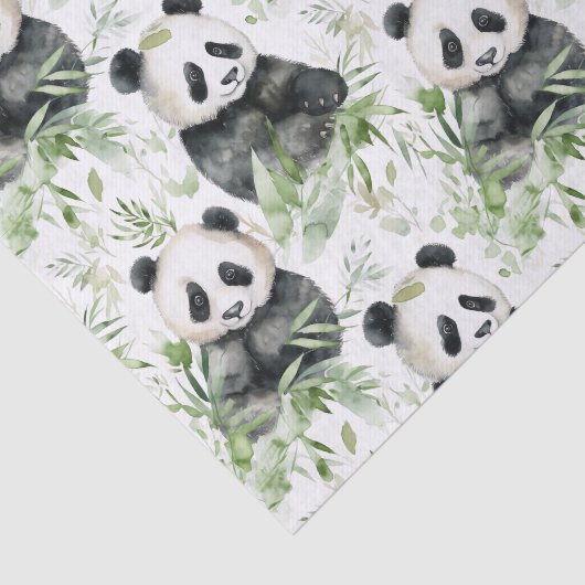 Bamboe Panda Tissue Papier (Detail)