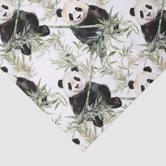 Bamboe Panda Tissue Papier (Detail)