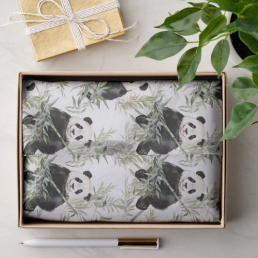 Bamboe Panda Tissue Papier (Geschenk)