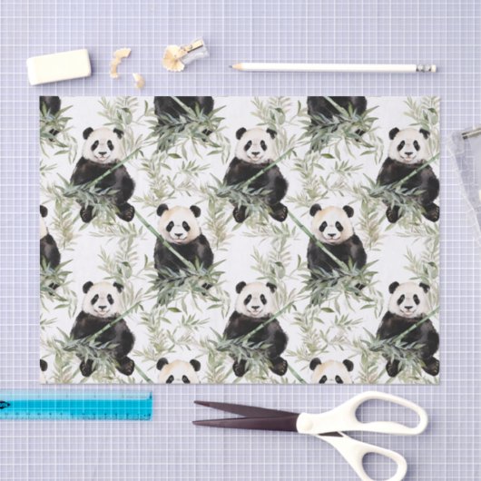 Bamboe Panda Tissue Papier (Craft)