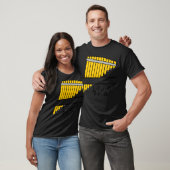 Bamboe panfluit muziek tonen grappig t-shirt (Unisex)
