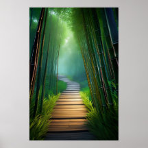 Bamboe passage, een prachtig houten pad