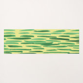Bamboe Patroon Tiki Vibe Groene Strepen Yogamat (Achterkant (horizontaal))