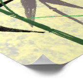 Bamboe Pattern, Bamboe Leaves, Bamboo Shoots Poster (Hoek)